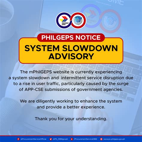 PhilGEPS Advisory .